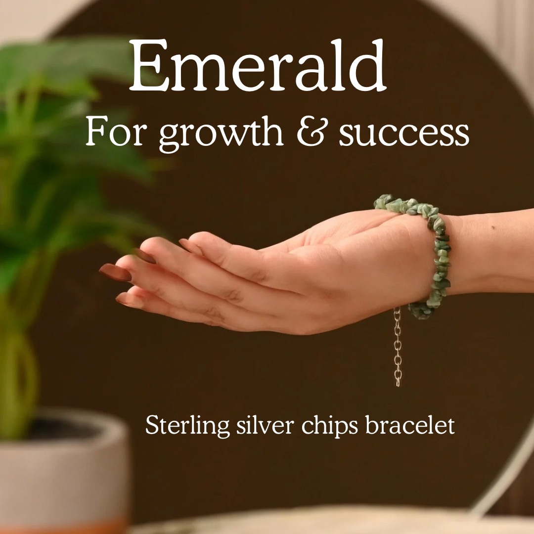 Emerald Silver Bracelet